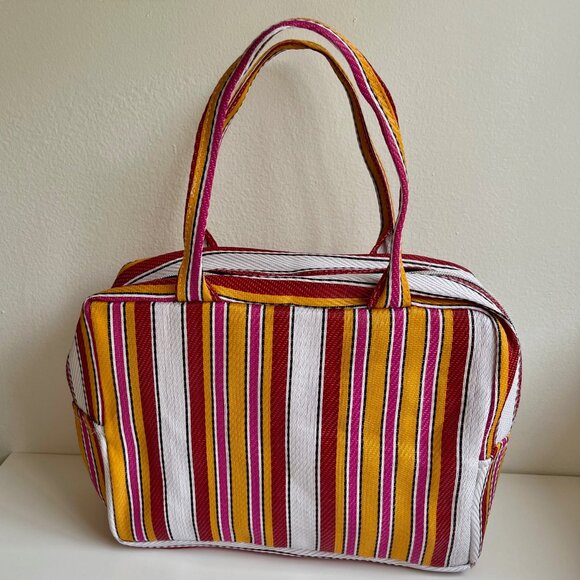 Ace & Prince Striped Mini Zippered Tote - Picture 3 of 6